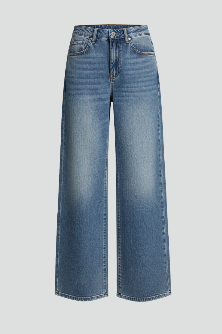 Riley | Dames Relaxed Wide-Leg Denim Jeans