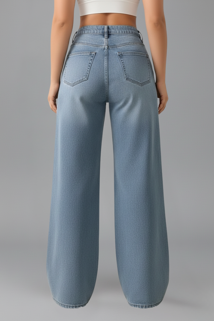 Willow | Dames High-Rise Wide-Leg Denim Jeans