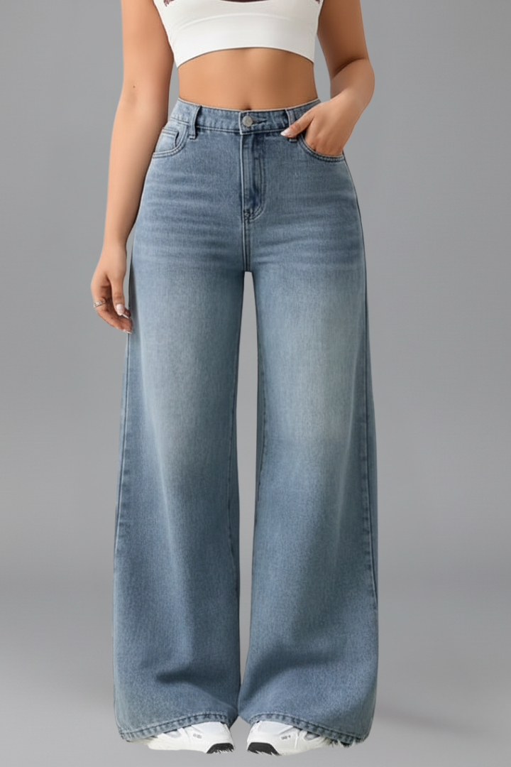 Willow | Dames High-Rise Wide-Leg Denim Jeans