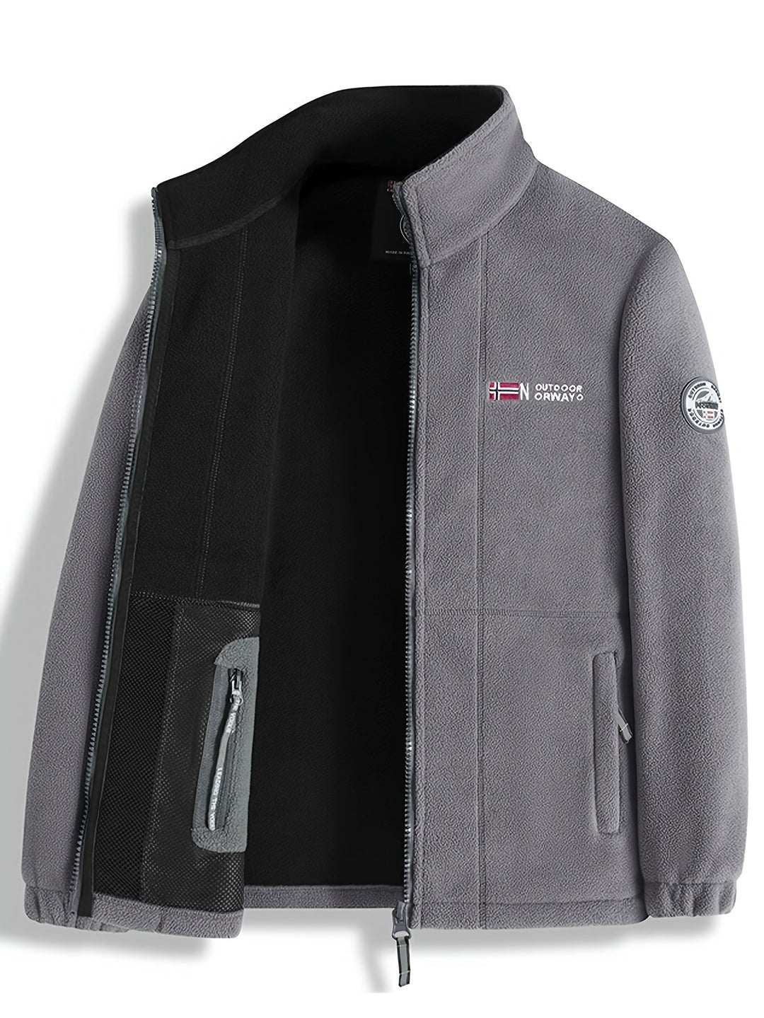 Brandon | Heren Klassiek Zip Fleece Jas voor Buiten