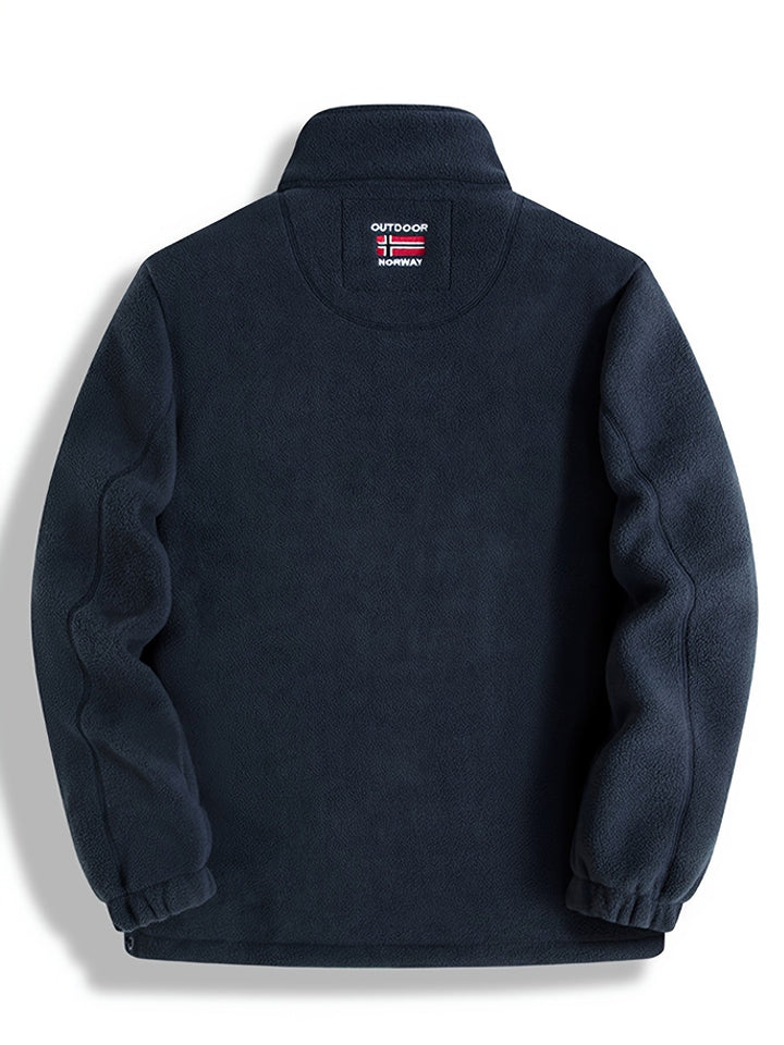 Brandon | Heren Klassiek Zip Fleece Jas voor Buiten