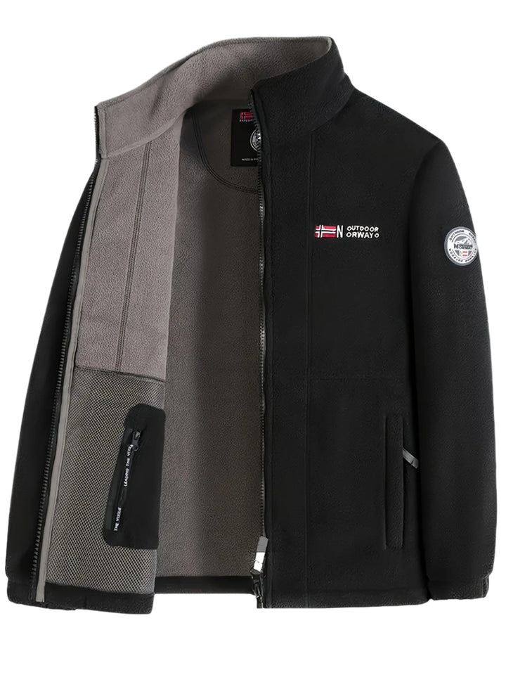 Brandon | Heren Klassiek Zip Fleece Jas voor Buiten