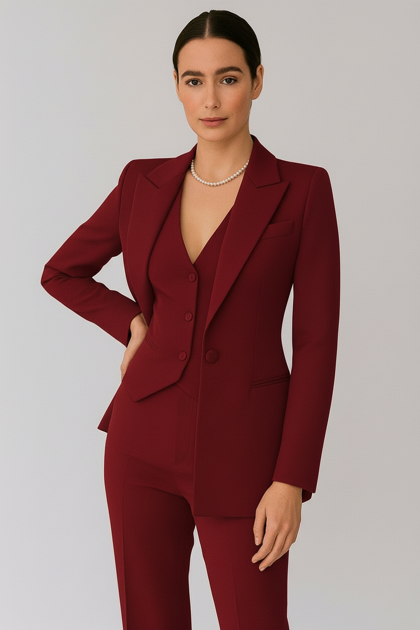 Alicia | Dames Driedelig Tailored Pak Set