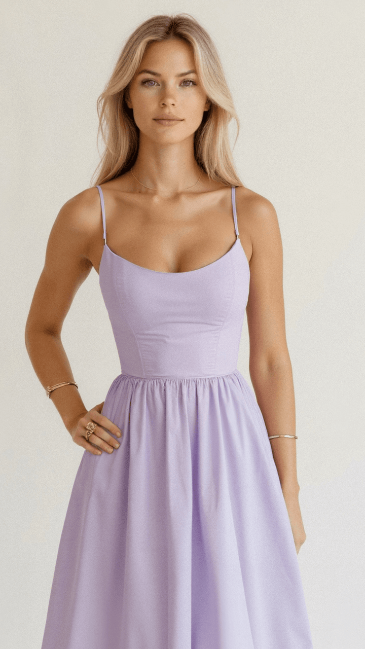 Desiree | Dames A-Lijn Midi Jurk Ascot Stijl