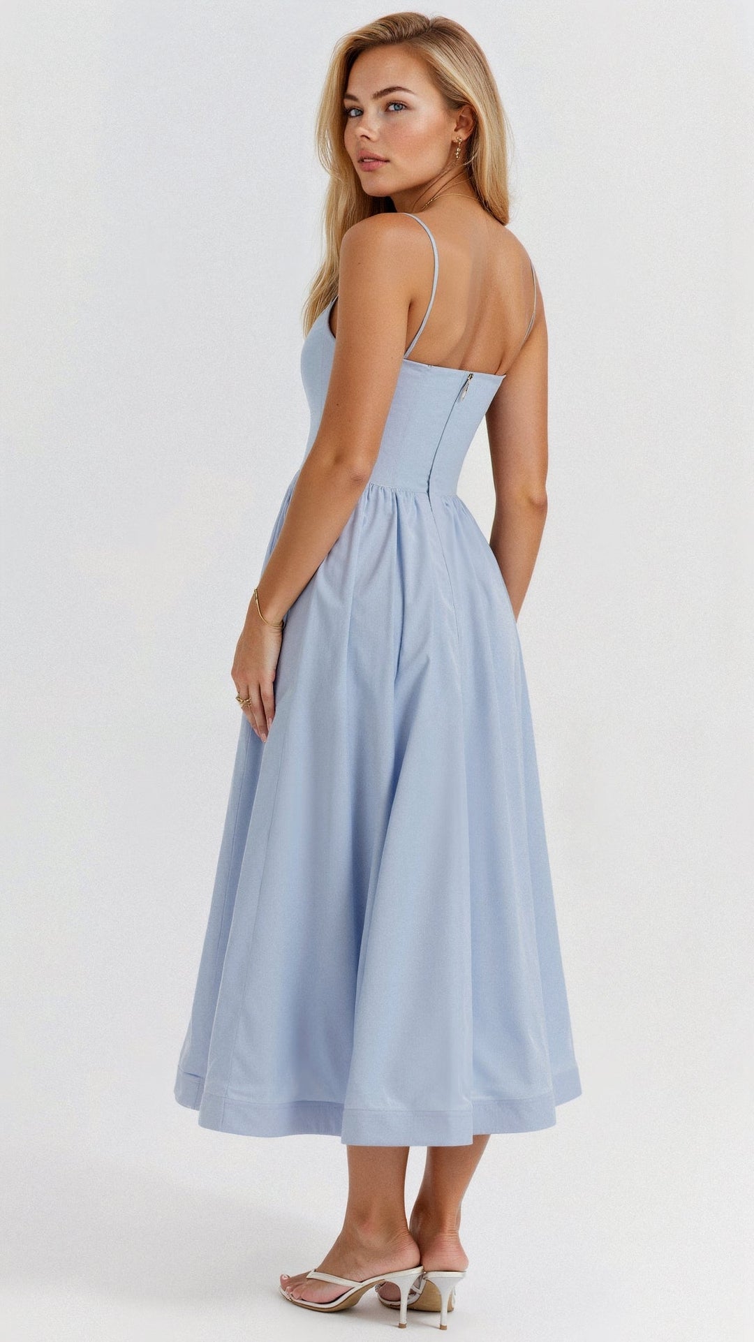 Desiree | Dames A-Lijn Midi Jurk Ascot Stijl