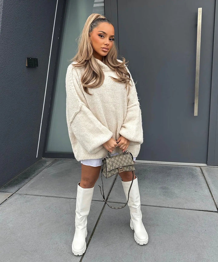 Ella | Dames Trendy Pullover met Lange Mouwen