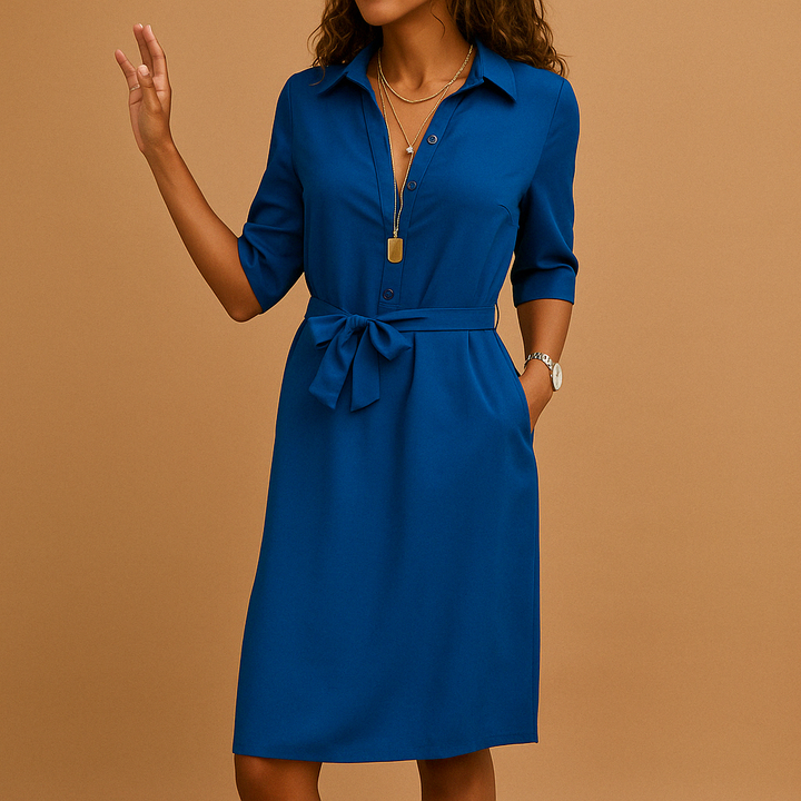 Sophie | Dames Midi-jurk voor Casual Dagelijks Gebruik