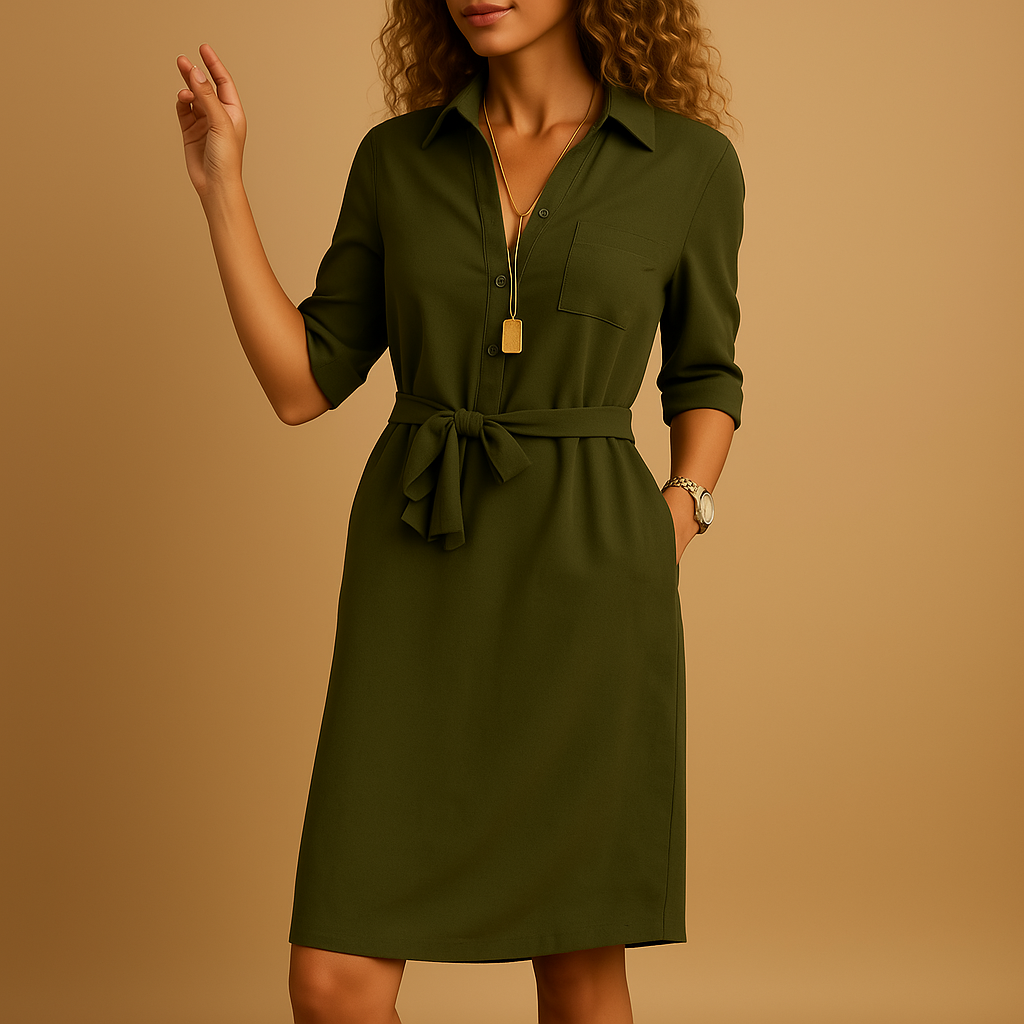 Sophie | Dames Midi-jurk voor Casual Dagelijks Gebruik