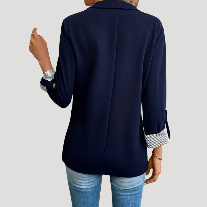 Chelsea | Dames Tailored Blazer met Enkele Knopen en Opgerolde Mouwen