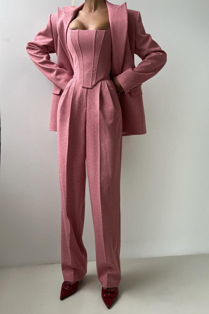 Emma | Dames Driedelig Broekpak Set