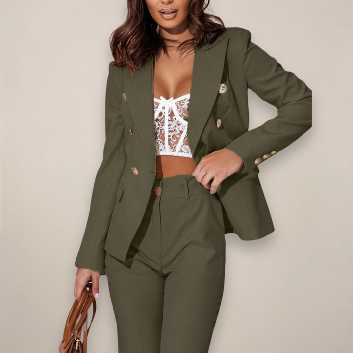Josie | Dames Tailored Tweedelig Blazerpak Set