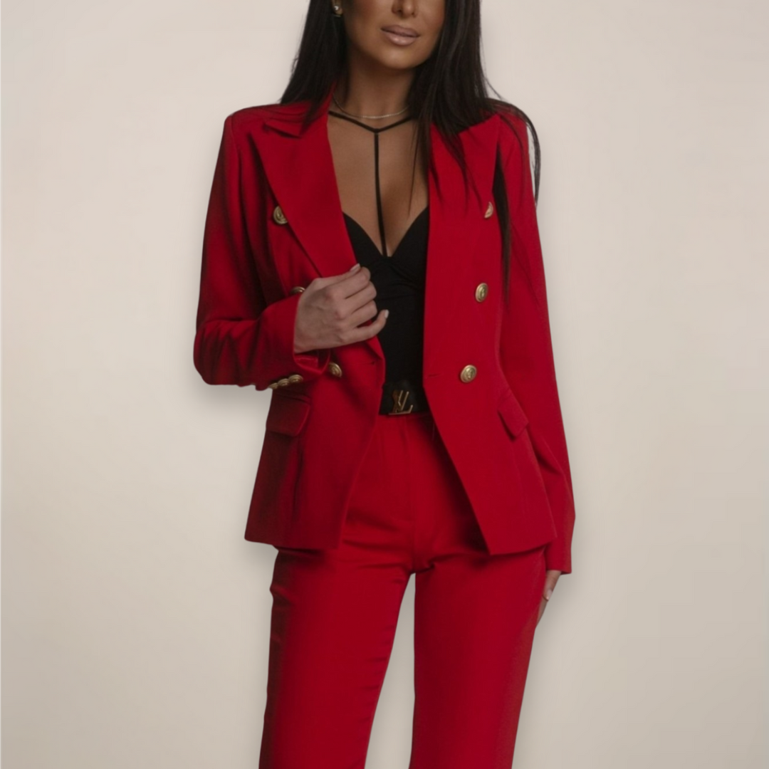 Josie | Dames Tailored Tweedelig Blazerpak Set