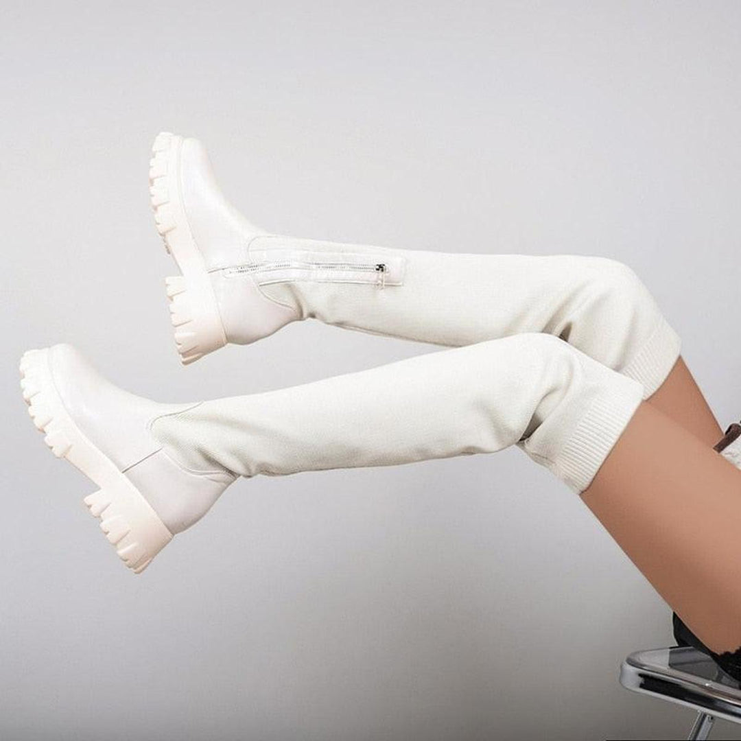 Claire | Dames Over-Knee Stretch Laarzen