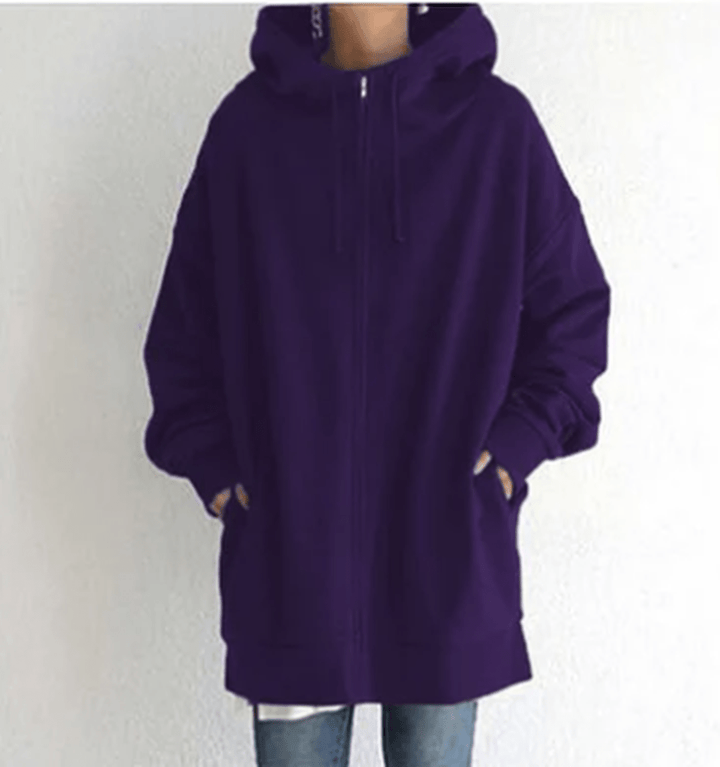 Jocelyn | Dames Oversized Casual Hoodie met Ritssluiting