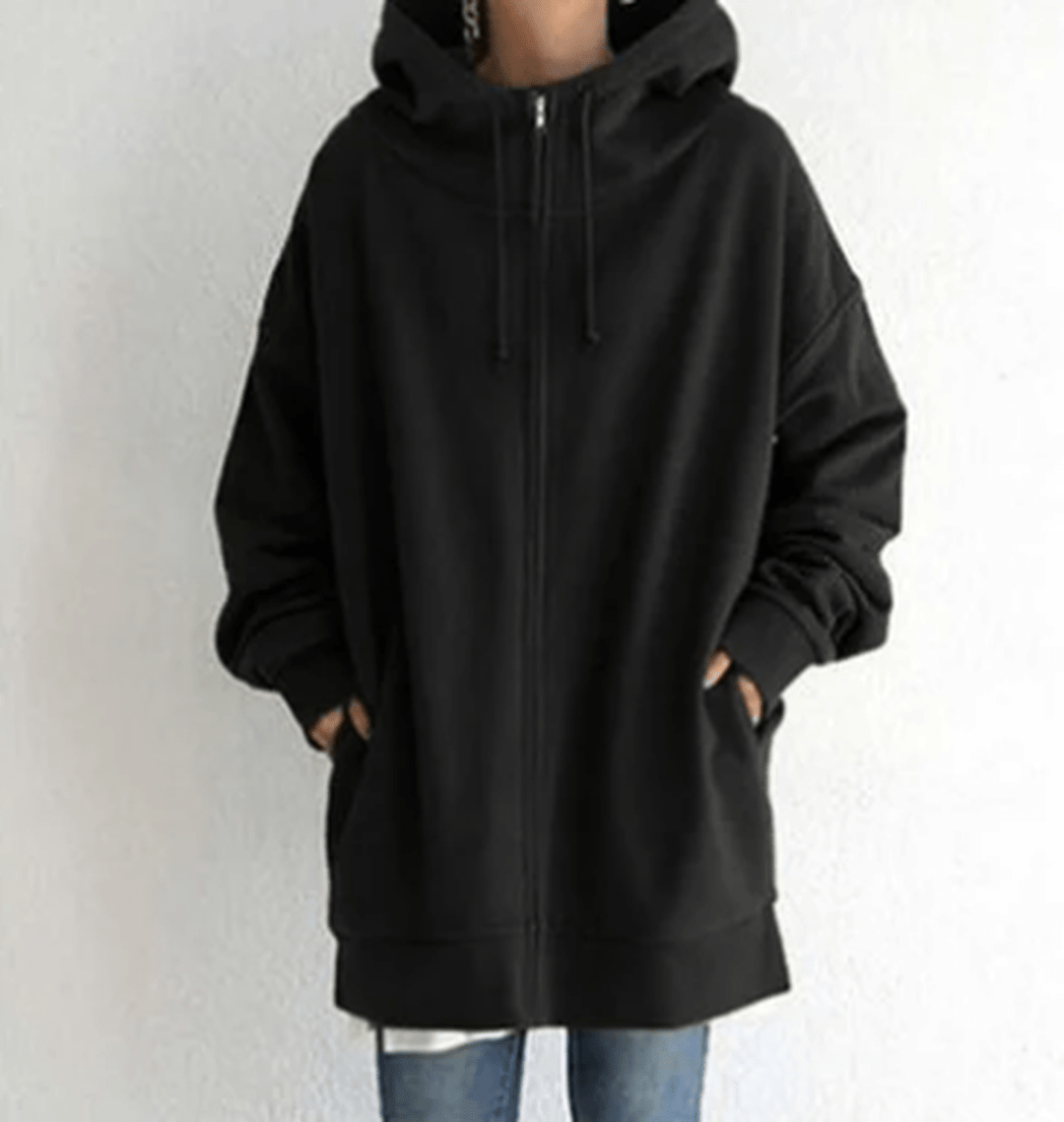 Jocelyn | Dames Oversized Casual Hoodie met Ritssluiting