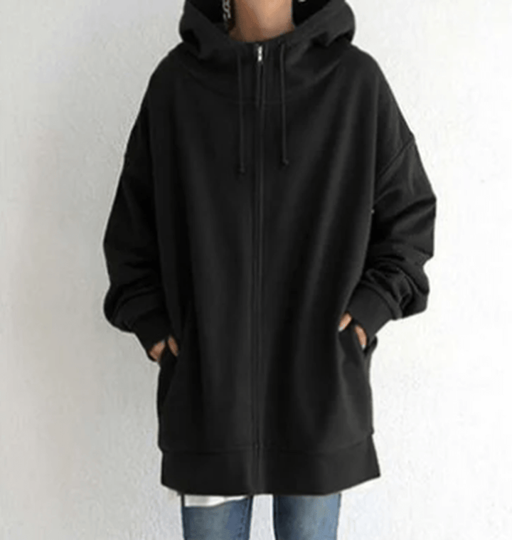 Jocelyn | Dames Oversized Casual Hoodie met Ritssluiting