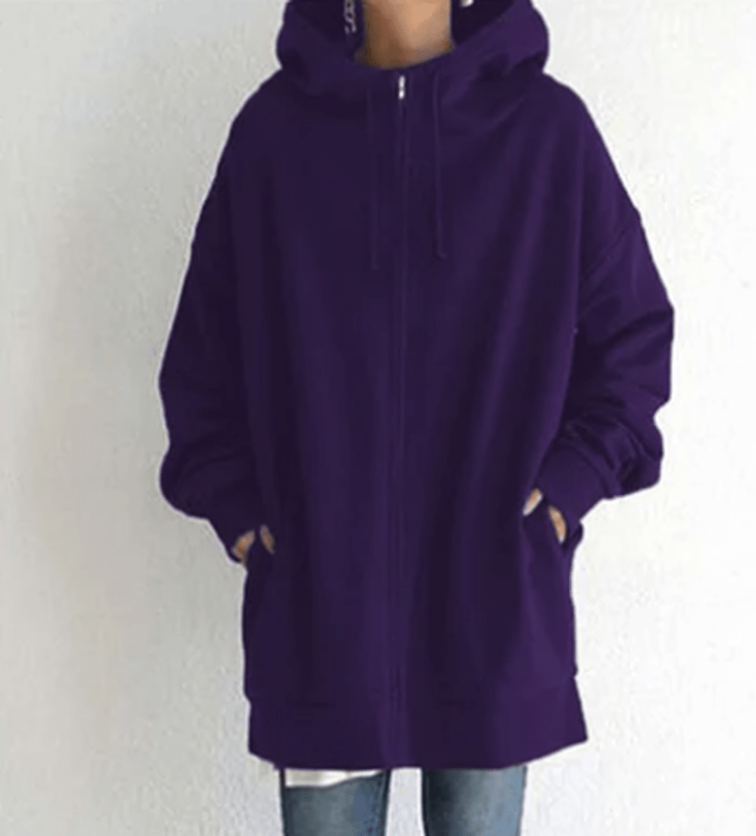 Jocelyn | Dames Oversized Casual Hoodie met Ritssluiting