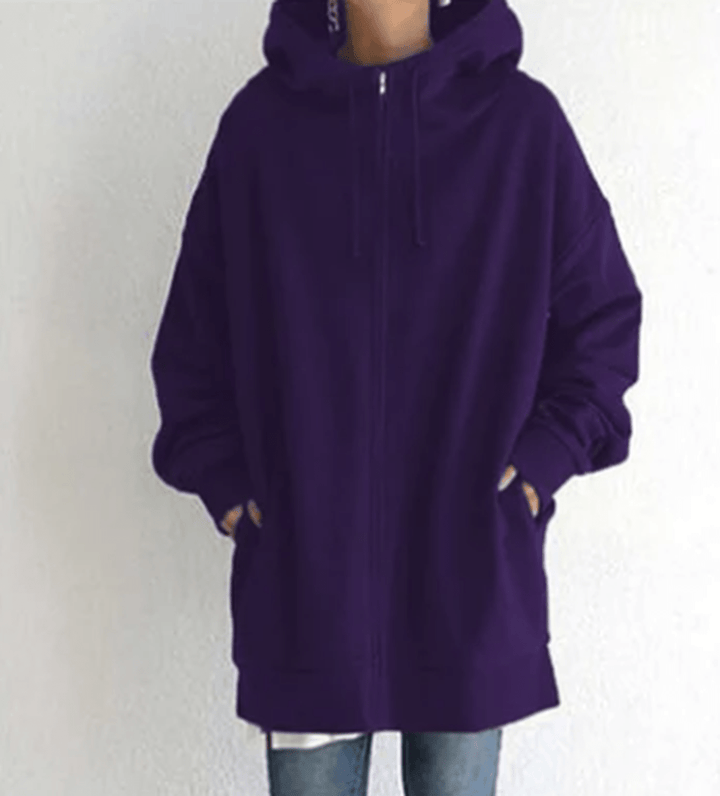 Jocelyn | Dames Oversized Casual Hoodie met Ritssluiting