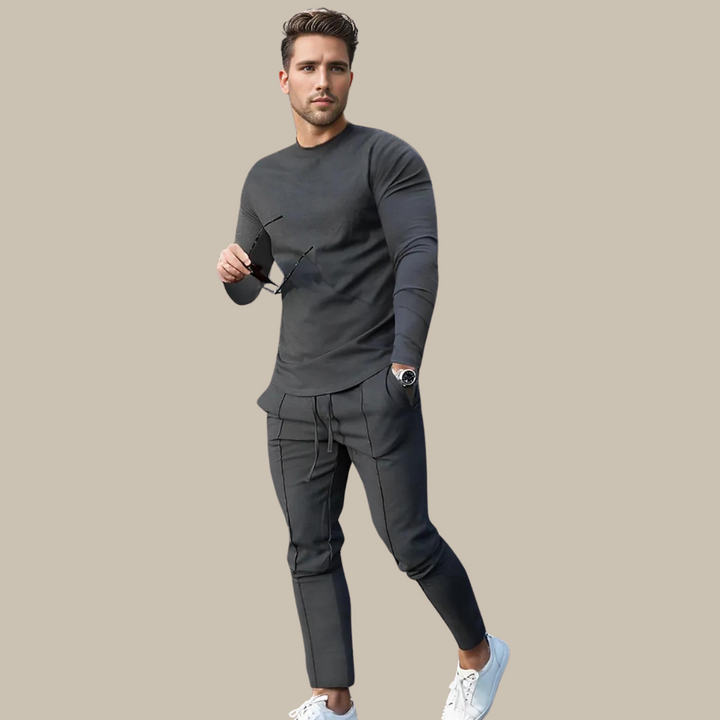 Asher | Heren Tweedelige Jogger Set met Tapered Pijpen