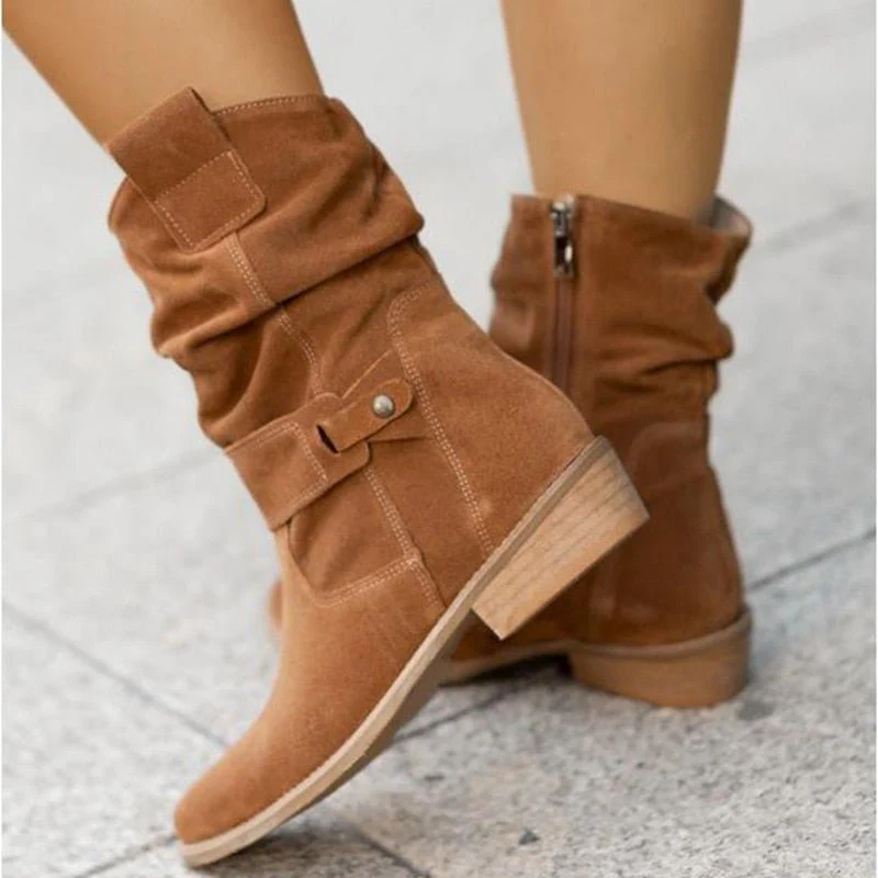 Addison | Dame Winter Halverwege Kuit Laarzen Casual Stijl