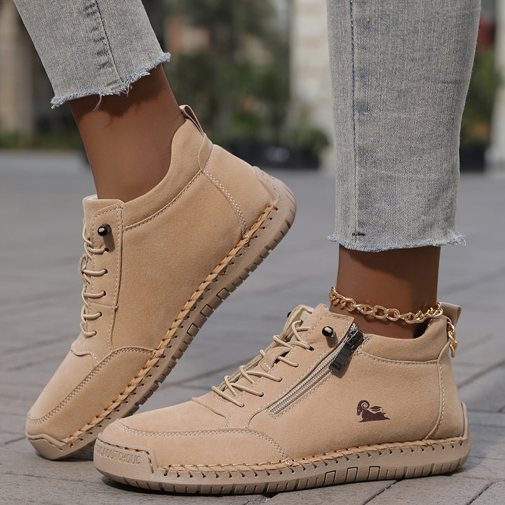 Ellis | Dames Casual Schoenen met Ritssluiting en Veters