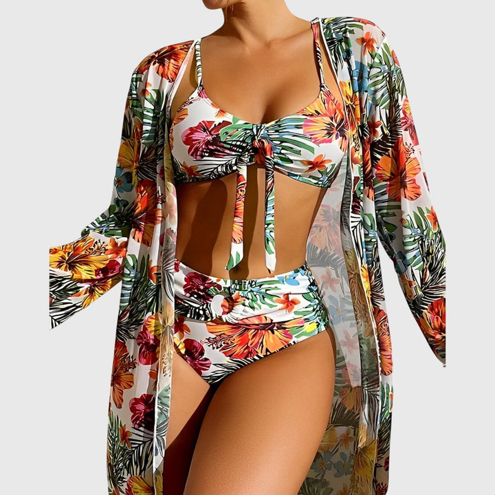 Dakota | Dames Tweedelige Bikini Set met Tropische Print