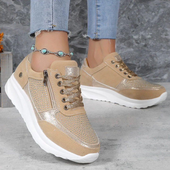 Brianna | Dames Vetersneakers Met Plateauzool