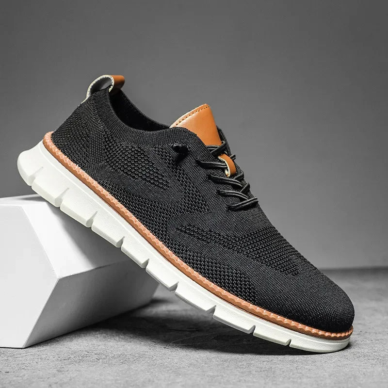 Bennett | Heren Veters Gebreide Zool Casual Schoenen