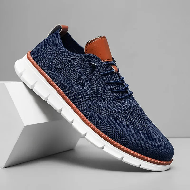 Bennett | Heren Veters Gebreide Zool Casual Schoenen