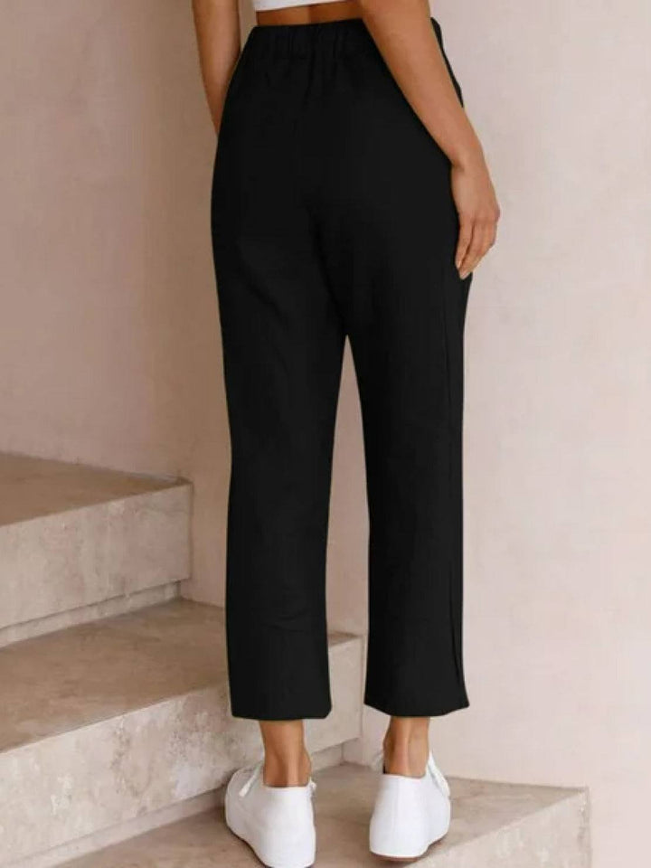 Juliana | Dames Casual Slim Fit Broek Met Trekkoord Taille
