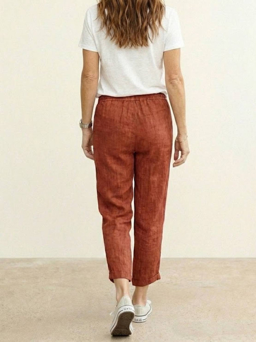 Juliana | Dames Casual Slim Fit Broek Met Trekkoord Taille