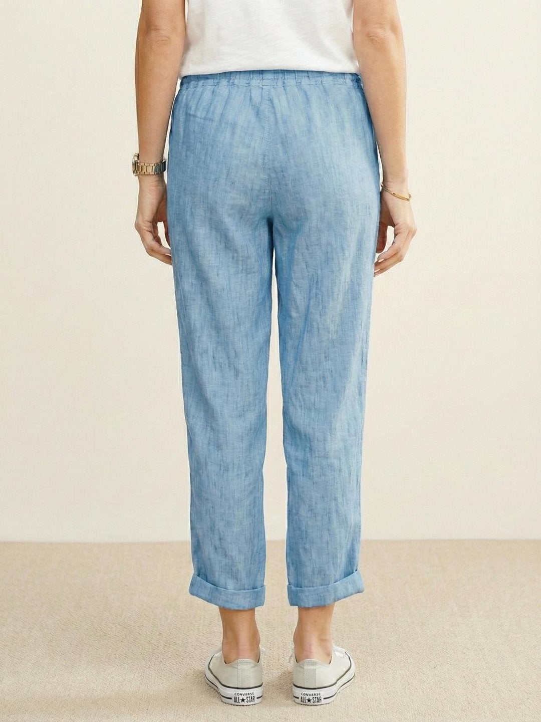 Juliana | Dames Casual Slim Fit Broek Met Trekkoord Taille