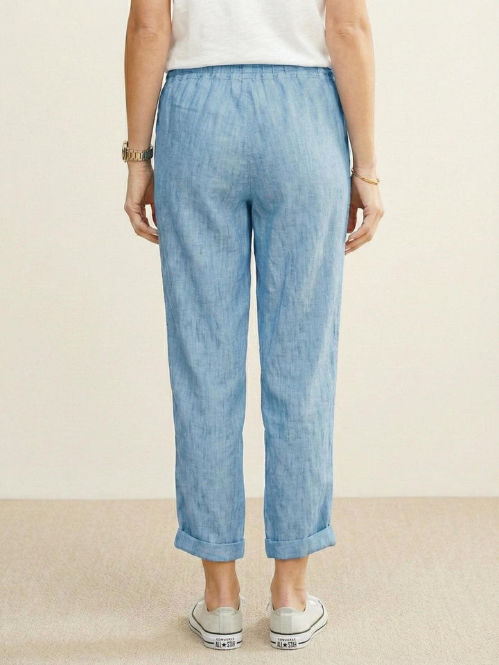Juliana | Dames Casual Slim Fit Broek Met Trekkoord Taille