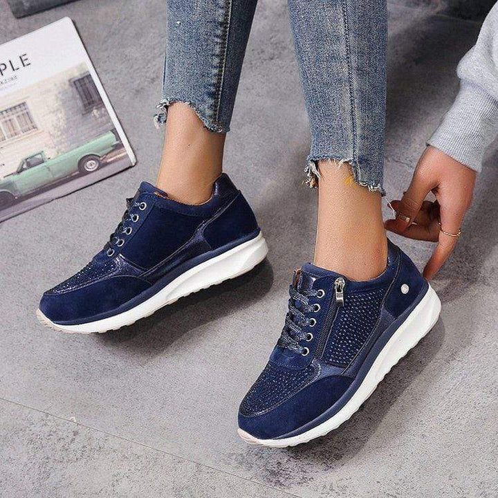 Brianna | Dames Vetersneakers Met Plateauzool