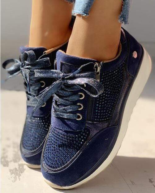 Brianna | Dames Vetersneakers Met Plateauzool