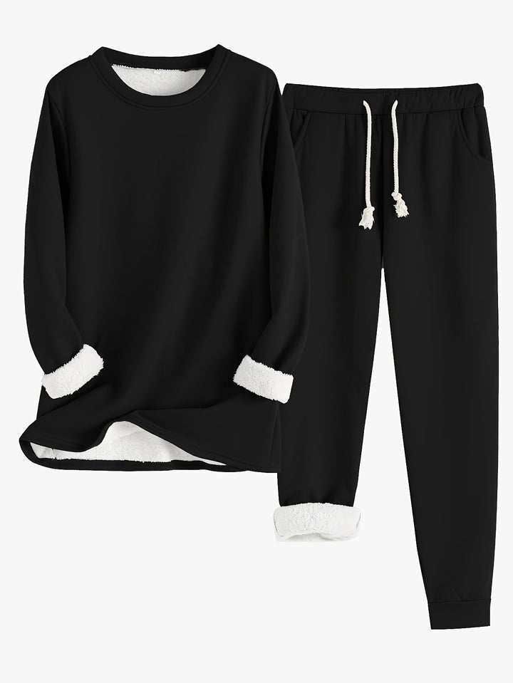 Women’s Cozy Long Sleeve Loungewear Set