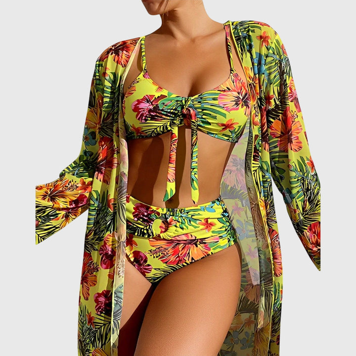 Dakota | Dames Tweedelige Bikini Set met Tropische Print