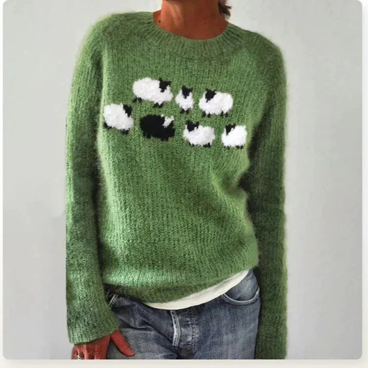 Jessica | Dames Kleurrijke Fair Isle Gebreide Trui