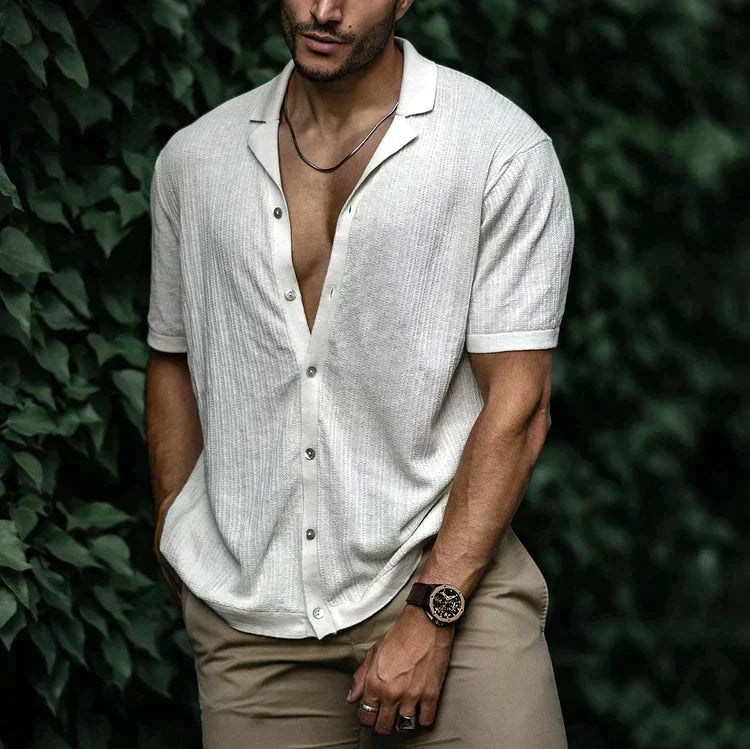Kieran | Men Casual Short Sleeve Button Shirt