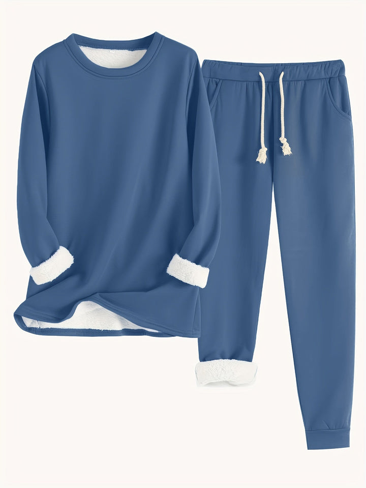 Women’s Cozy Long Sleeve Loungewear Set