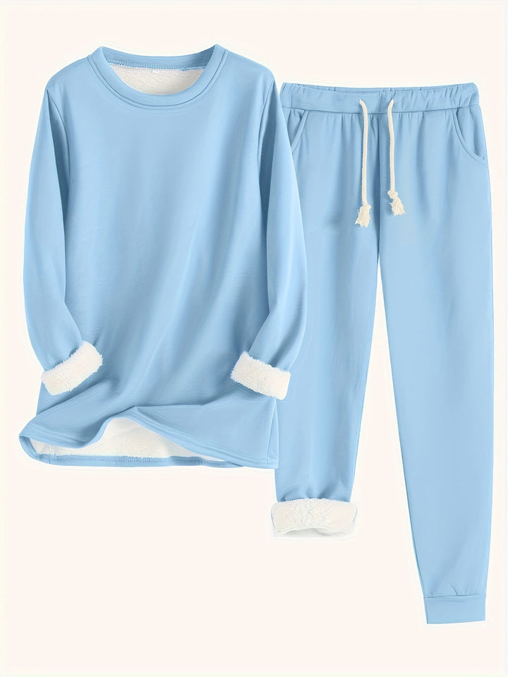 Women’s Cozy Long Sleeve Loungewear Set