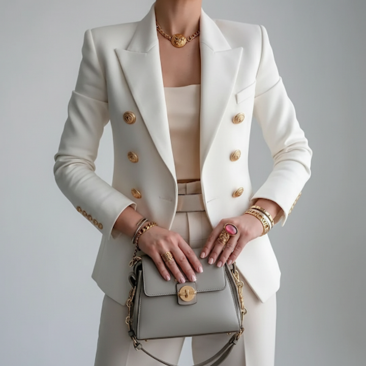 Dahlia | Dames Tailored Blazer met Moderne Casual Elegantiestrijl