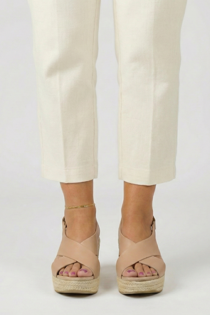 Adalyn | Dames Wedge Crossover Slingback Sandalen