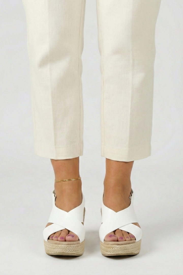 Adalyn | Dames Wedge Crossover Slingback Sandalen