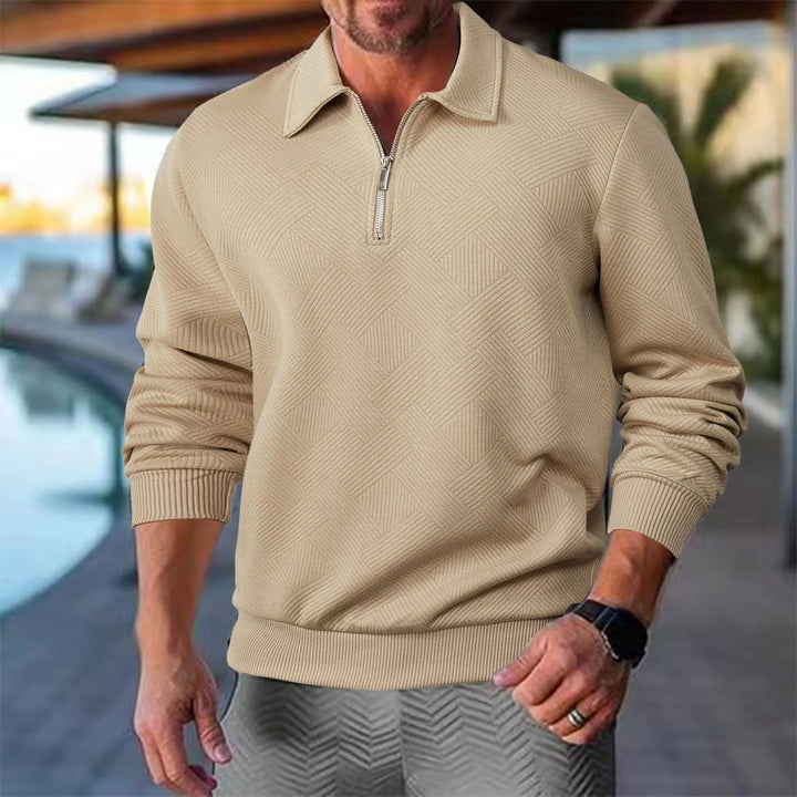 Garrett | Heren Casual Gebreide Pullover met Ritssluiting