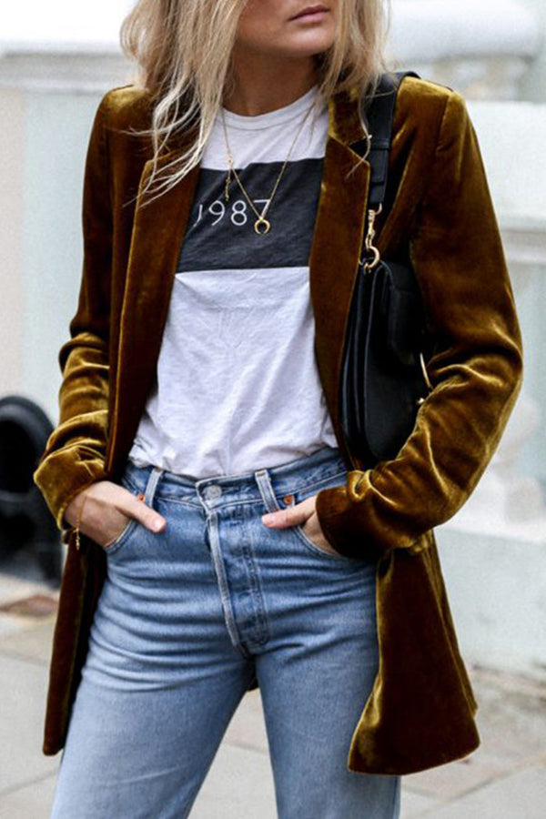 Valentina | Dames Blazer met Lange Mouwen voor Casual Wear