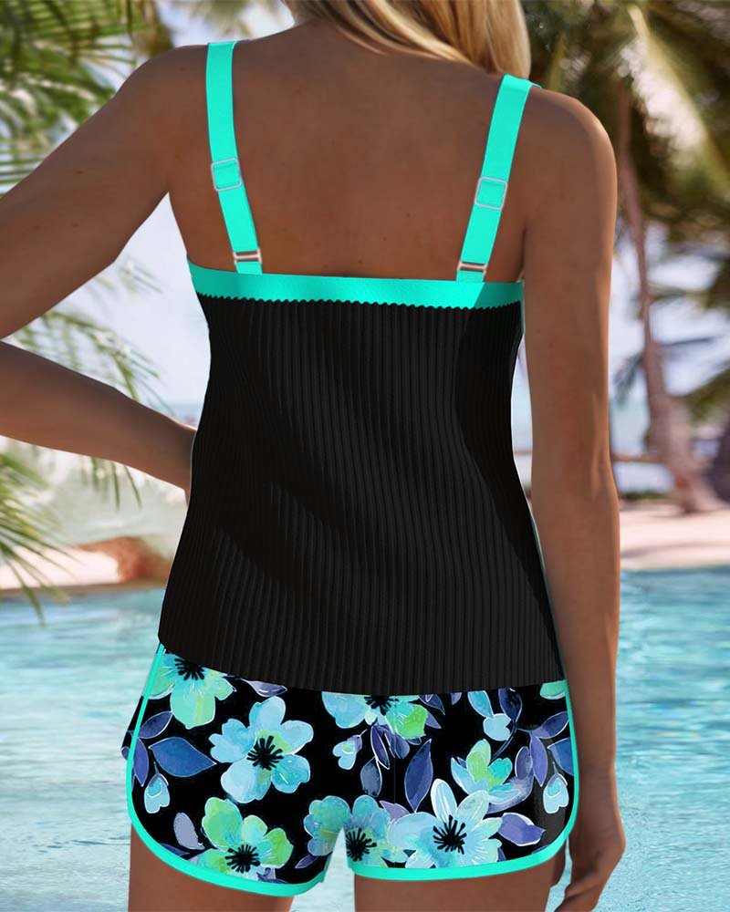 Dames Buikcontrole Flatterende Tankini Zwemset