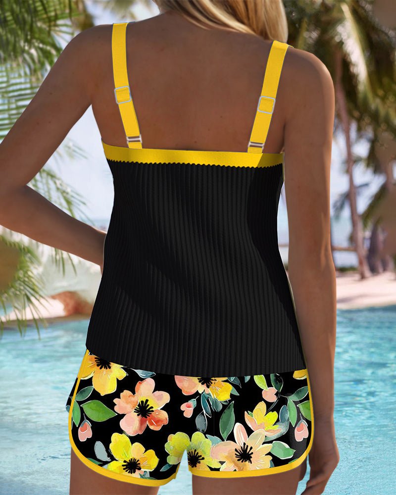 Dames Buikcontrole Flatterende Tankini Zwemset