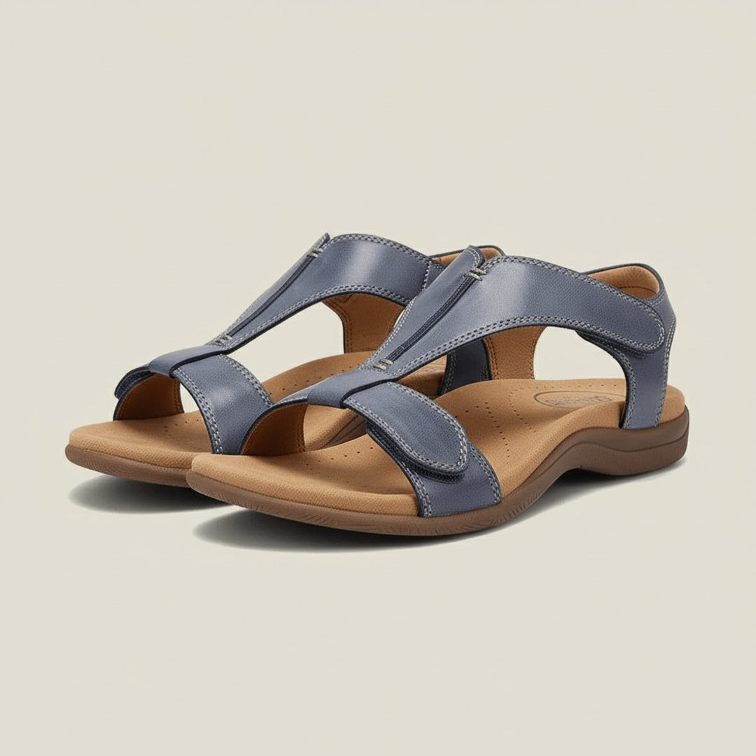 Dames Comfortable Sandals T-Strap Klittenband Open Teen