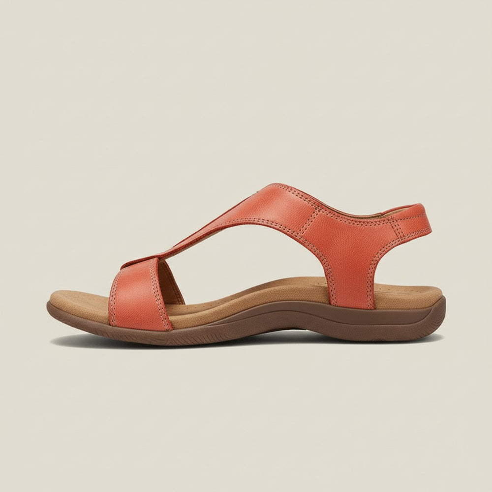 Dames Comfortable Sandals T-Strap Klittenband Open Teen